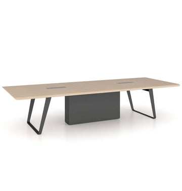 Quzzi Conference Table Consumer KANO W2800 x D1200 x H760mm CY23 White Oak 8-10 Weeks