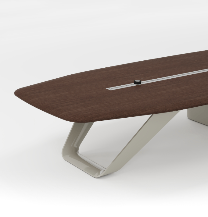 Ring Conference Table Consumer KANO W3400 x D1640 x H760mm CY08 Dark Chocolate Walnut 8-10 Weeks