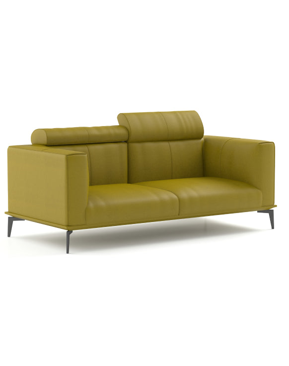 Derry 2-Seater Sofa Consumer KANO Vegan Leather Yellow 8-10 Weeks