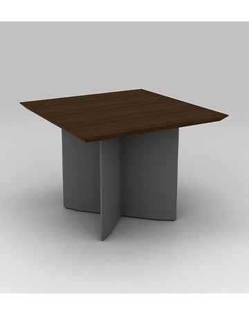 Lorenzo Square Meeting Table Consumer KANO W1000 x 1000 x H760mm CY07 American Walnut 8-10 Weeks