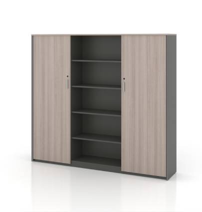 Universal 5-Level Wall Unit Cabinet (Meteor Grey Body)