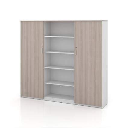 Universal 5-Level Wall Unit Cabinet (White Body)