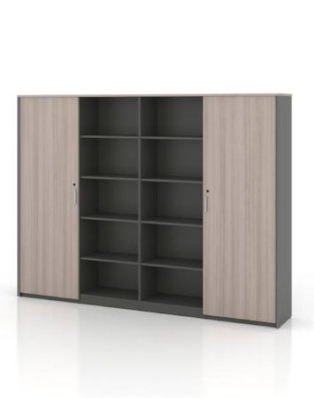 Universal 5-Level Wall Unit Cabinet (Meteor Grey Body)