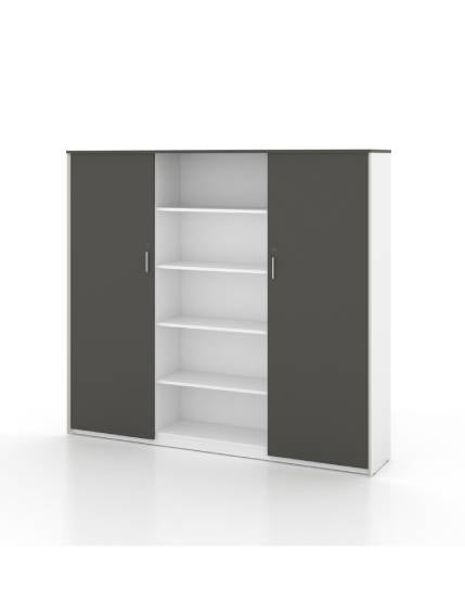 Universal 5-Level Wall Unit Cabinet (White Body) Consumer KANO CF17 Meteor Grey W2000 x D400 x H1800mm 8-10 Weeks