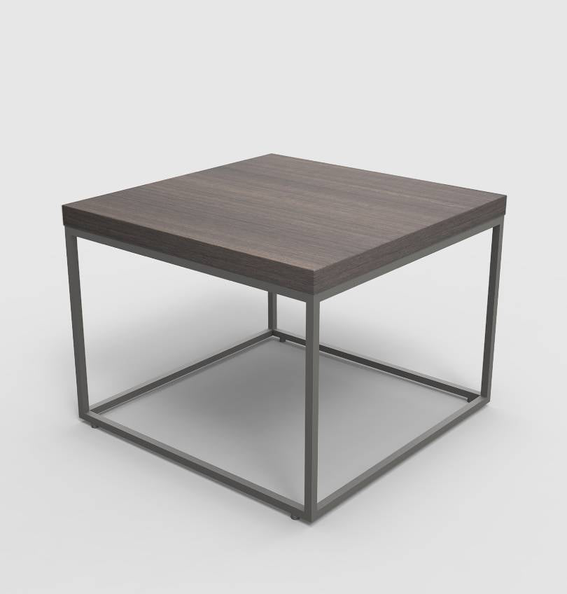 Worli Square Coffee Table Consumer KANO CF08 Walnut Hairline W600 x D600 x H450mm 2-5 Working Days