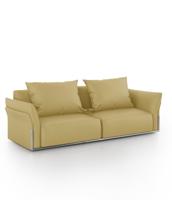 Darry 2-Seater Sofa Consumer KANO Genuine Leather Yellow 8-10 Weeks