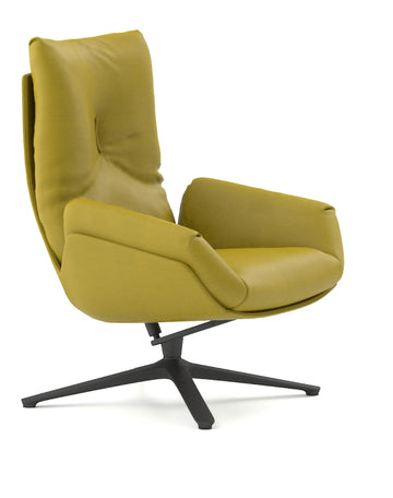 Yumu Armchair Consumer KANO Yellow Genuine Leather 8-10 Weeks