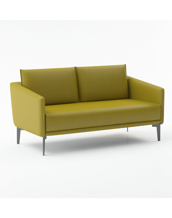 Becute 2-Seater Sofa Consumer KANO Yellow W1250 x D720 x H780mm 8-10 Weeks